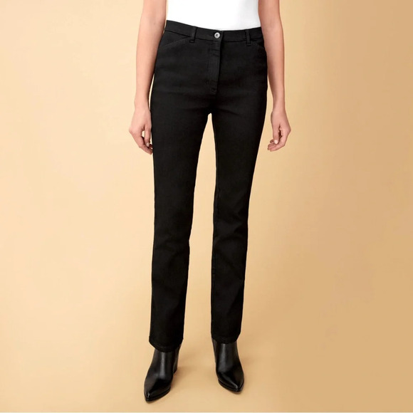 Sz 12(28”) women Northern reflection Petite Essential Slim Black Jean woman New - Picture 2 of 8